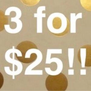 Anything with a 👗 can be a part of 3 for $25 promo
